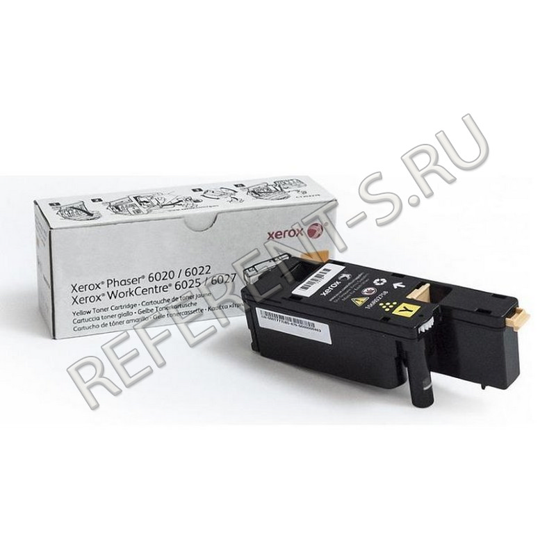XEROX WC 6027, 6025, Ph 6022, 6020 (106R02762 желтый) заправка картриджа