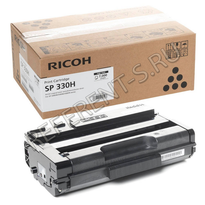 Ricoh SP330H заправка картриджа