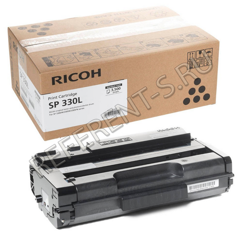 Ricoh SP330L заправка картриджа